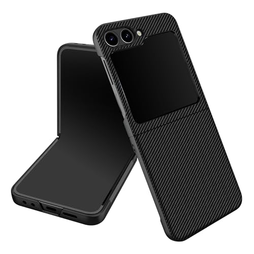 DailyObjects Carbon Fiber Case for Samsung Galaxy Z Flip 6 | Polycarbonate TPU Slim Back Cover | Anti Shock, Scratch Resistant | Sturdy Design | Full Body Protection | Wireless Charging - Image 2