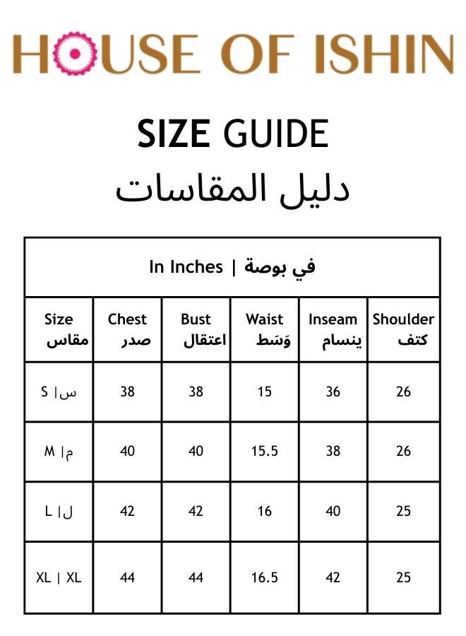 آي شين طقم كورتا نسائي وردي قطن % مزخرف بقصة عادية - Image 4