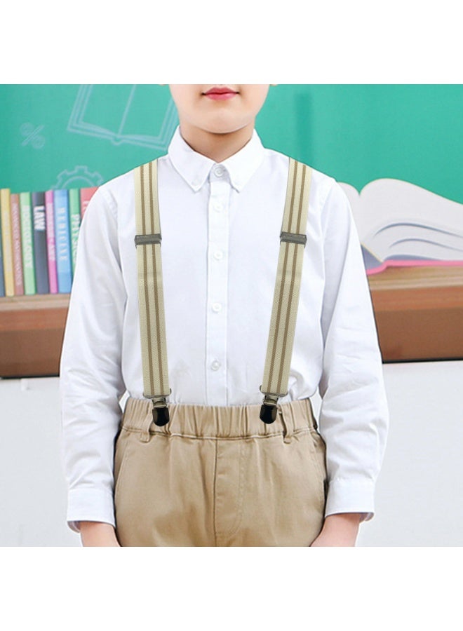 حمالات بمشبك Y قوي قابل للتعديل للأولاد والأطفال والرضع والبنات والرضع والرضع （بيج （كاكي） - Image 4