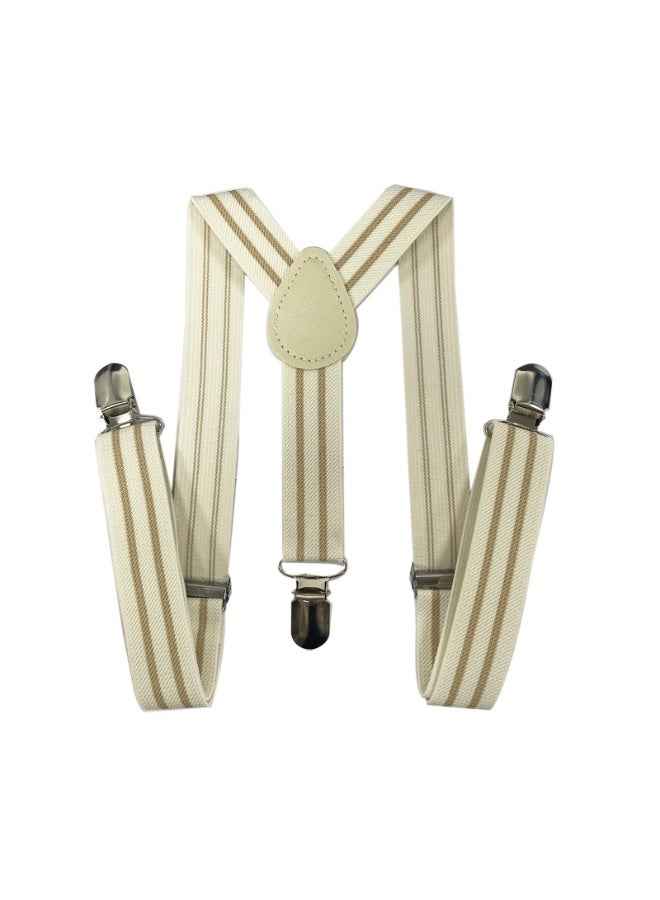 حمالات بمشبك Y قوي قابل للتعديل للأولاد والأطفال والرضع والبنات والرضع والرضع （بيج （كاكي） - Image 1