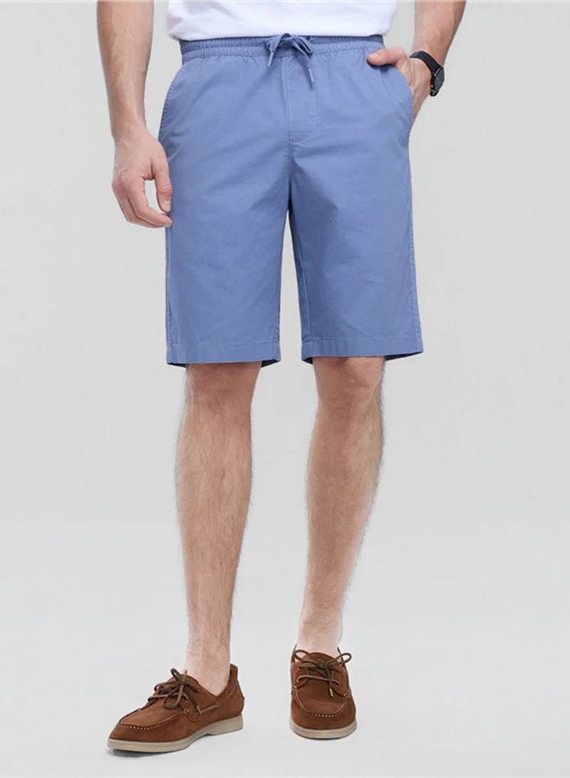 Men’s Slim Lightweight Twill Bermuda Shorts