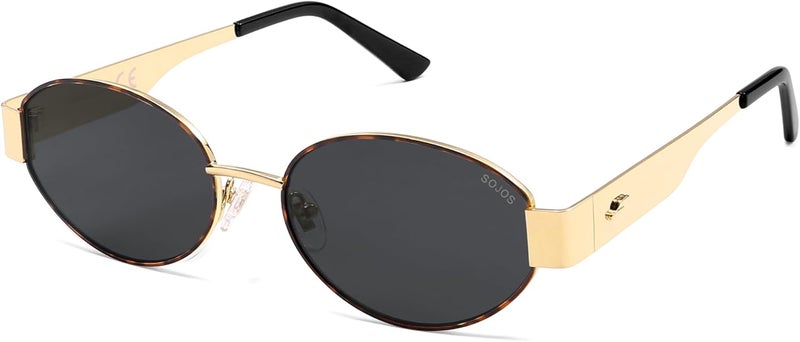 Sojos Retro Oval Sunglasses for Women Men Trendy Sun Glasses Classic Shades UV400 Protection SJ1217 - Image 1