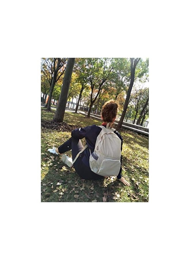Green Tiger Travel Lite FOLDABLE LIGHTWEIGHT DURABLE TRAVEL BACKPACK | PACKABLE BACKPACK | DAYPACK (Beige), unisex-adult - Image 2