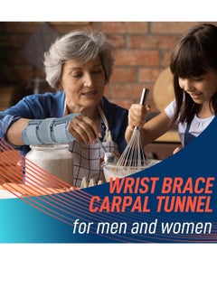 FEATOL Wrist Brace Carpal Tunnel for Women Men, Adjustable Night Sleep Support Brace with Splints Right Hand  - Image 4