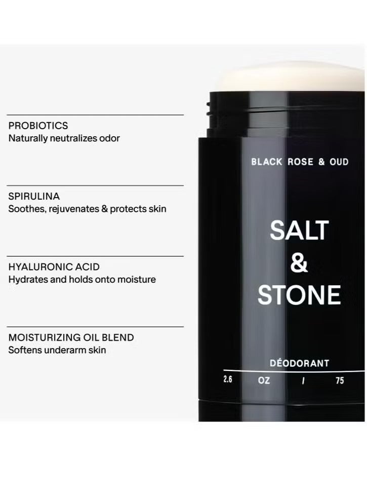 Salt & Stone Deodorant | Extra Strength Natural Deodorant for Women & Men | Aluminum Free with Seaweed Extracts, Shea Butter & Probiotics - Image 2