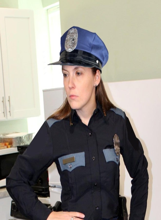 إكسسوارات زي الشرطة من WUEURU، قبعة شرطي قابلة للتعديل، زي تنكري لضابط شرطة، إكسسوارات زي الهالوين - Image 4