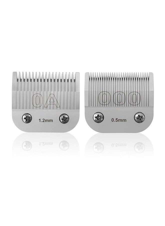 colorski 000 & 0A Detachable Replacement Ceramic Blades Set Cut Length 1 50Inch To 3 64 Lnch Compatible With Oster Classic 76 Starteq Powerteq A5 A***S Clipper  - Image 1