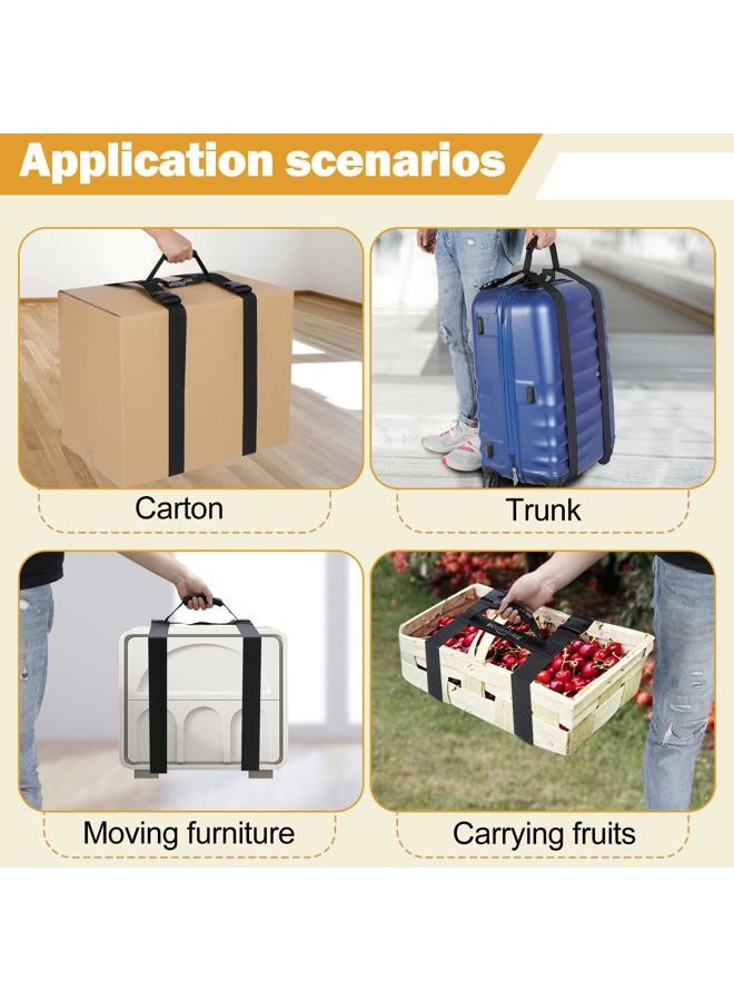 ECOSHIRE Carrying Strap with Handle, Handheld Belt for Safely Moving and Lifting Heavy Boxes, Adjustable Belt, H-Shaped Style Carry Straps, Suitable for Cylinder, Camping Mat(78.7 inch) - Image 5