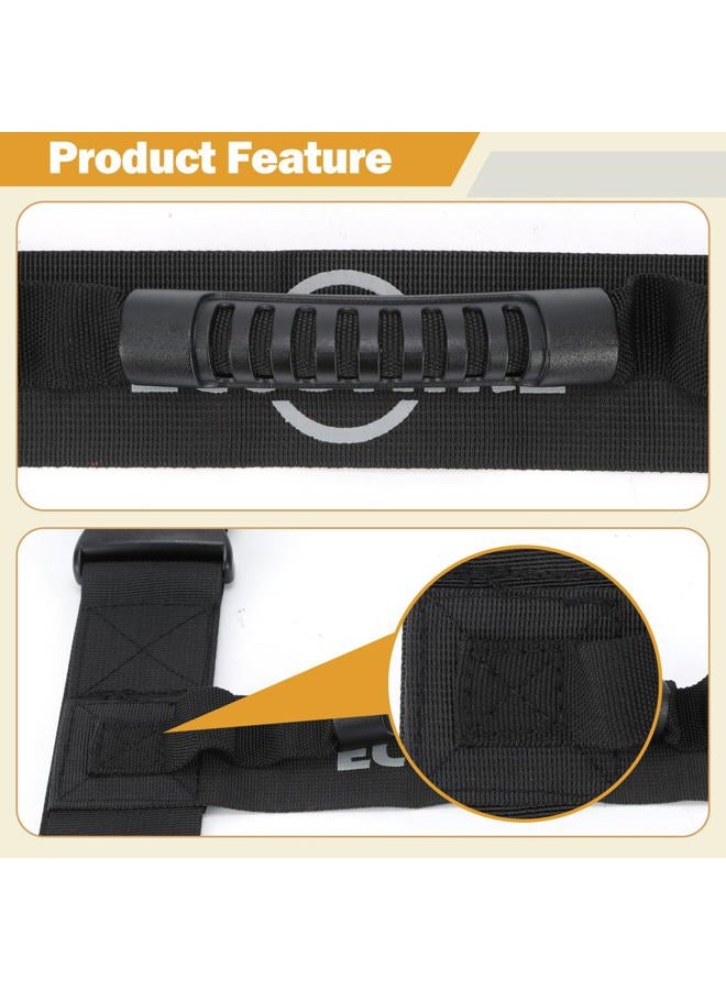 ECOSHIRE Carrying Strap with Handle, Handheld Belt for Safely Moving and Lifting Heavy Boxes, Adjustable Belt, H-Shaped Style Carry Straps, Suitable for Cylinder, Camping Mat(78.7 inch) - Image 2