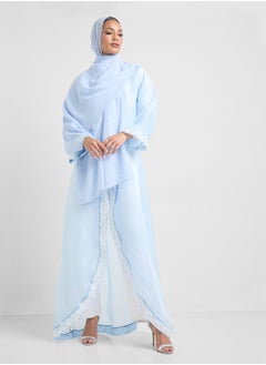 Khizana Embroidered Abaya With Sheila  - Image 3