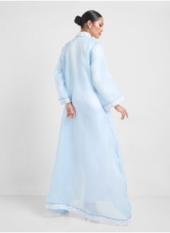 Khizana Embroidered Abaya With Sheila  - Image 2