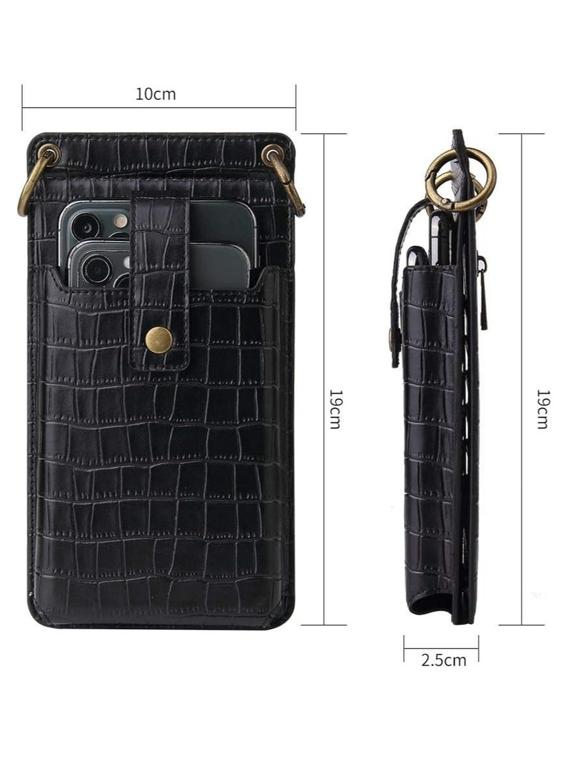 Oasisgalore PU Leather Crossbody Phone Bag for Women with Card Slots and Mirror, Fits Most Smartphones  - Image 5