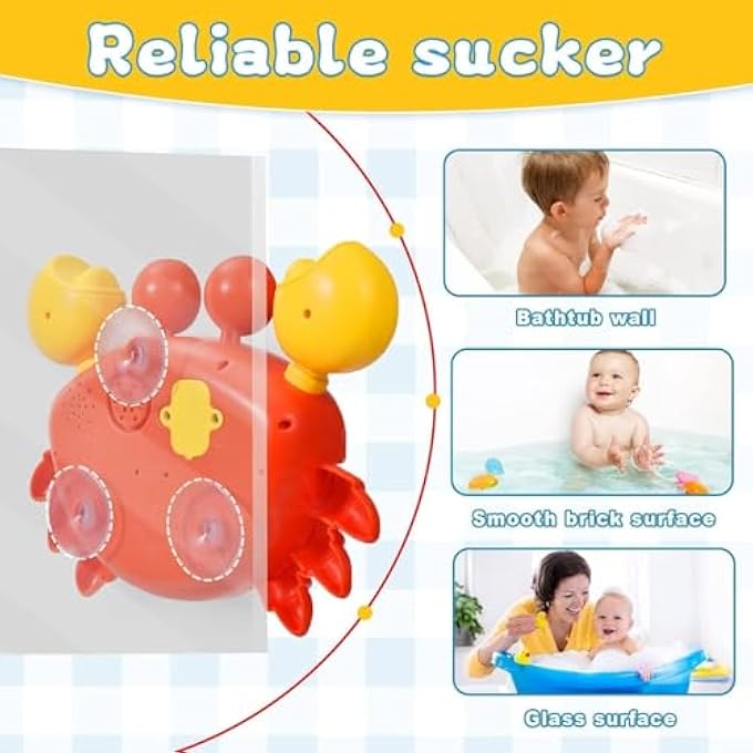 BATH BUBBLE TOYS, BUBBLE BATH MACHINE WITH NURSERY RHYMES, FUN BATH TOYS FOR TODDLERS BABIES BOYS GIRLS, WATERPROOF BUBBLE BLOWER FOR BATHTUB PLAYTIME - Image 4
