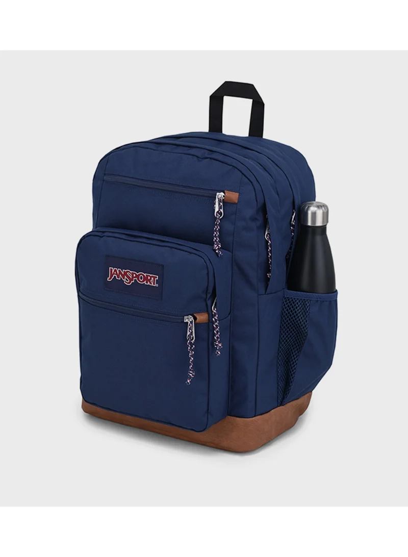 Jansport JanSport Cool Student Backpack, Navy, Dual Main Compartments, 15-Inch Laptop Sleeve, Ergonomic S-Curve Shoulder Straps, Water Bottle Pocket