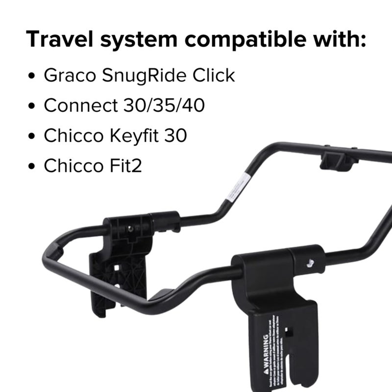 Diono Quantum Car Seat Adapter, Compatible with Graco and Chicco Infant Baby Car Seats, Durable, Attachment for Travel System - Image 2