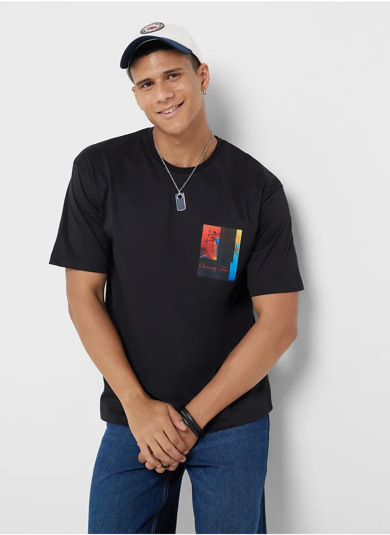 Seventy Five Oversized Graphic T-Shirt