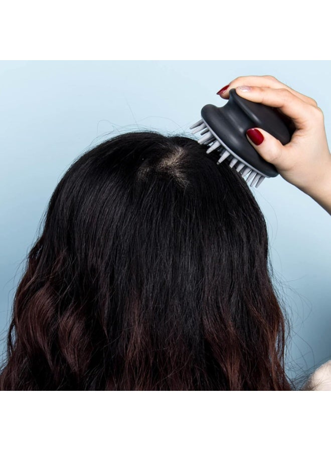 عام فرشاة شامبو تدليك فروة الرأس من السيليكون، فرشاة فروة الرأس، تزيل القشرة ونمو الشعر، مناسبة لجميع أنواع الشعر - Image 2