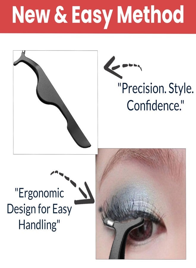 TEMPERIA (1pc) Fake Eyelashes Extension Applicator Makeup Accessories Tools - Creates Eye-Opening & Lifted Lashes - False Eyelash Curler for Women & Girls - Suitable for All Eye Shapes (HS318) - Image 4