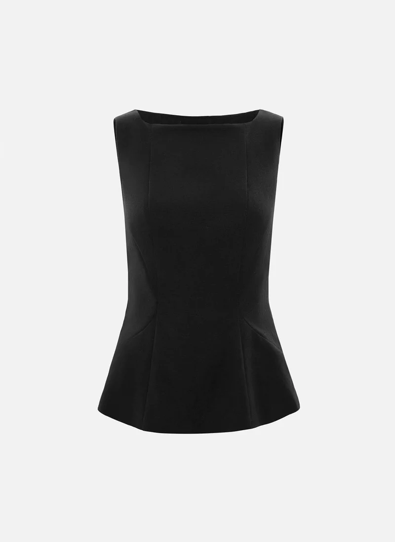 Lichi  Fitted linen top for Women | Best Price UAE