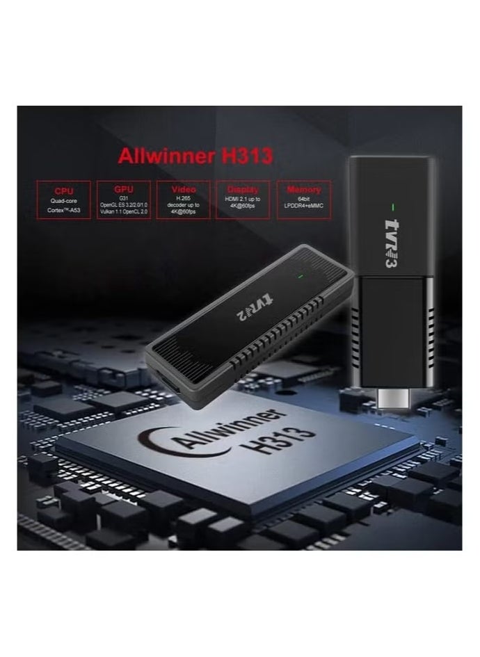 تي في ستيك بنظام أندرويد 10 بدقة 4K و 2 جيجا RAM و مساحة ذاكرة 8 جيجا ROM