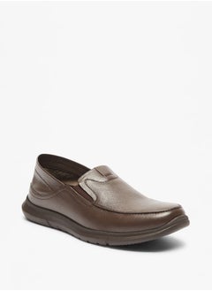 DUCHINI Men's Textured Slip-On Moccasins  - Image 1