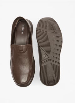 DUCHINI Men's Textured Slip-On Moccasins  - Image 4