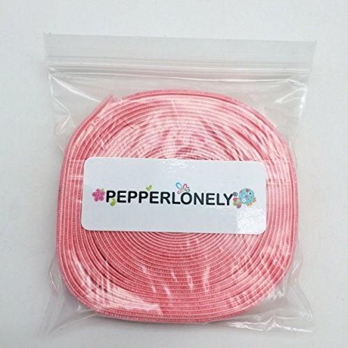 PEPPERLONELY 5 Yards Single Face Velvet Ribbon 16mm (5/8 Inch), Pink - Image 3