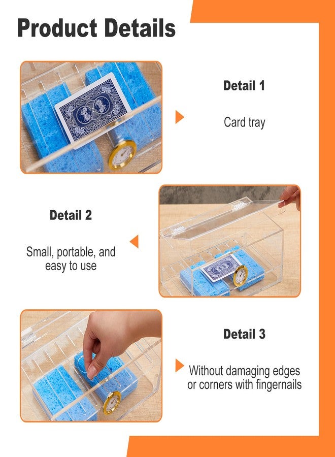 Chunful 11 Pcs Card Flattening Kit Included 1 Humidor Humidity Box, 2 Acrylic Plates, 4 Vises, 4 Clamps Card Care Tool Accessory Restoration Kit for Bent Trading Tcg Repair - Image 3