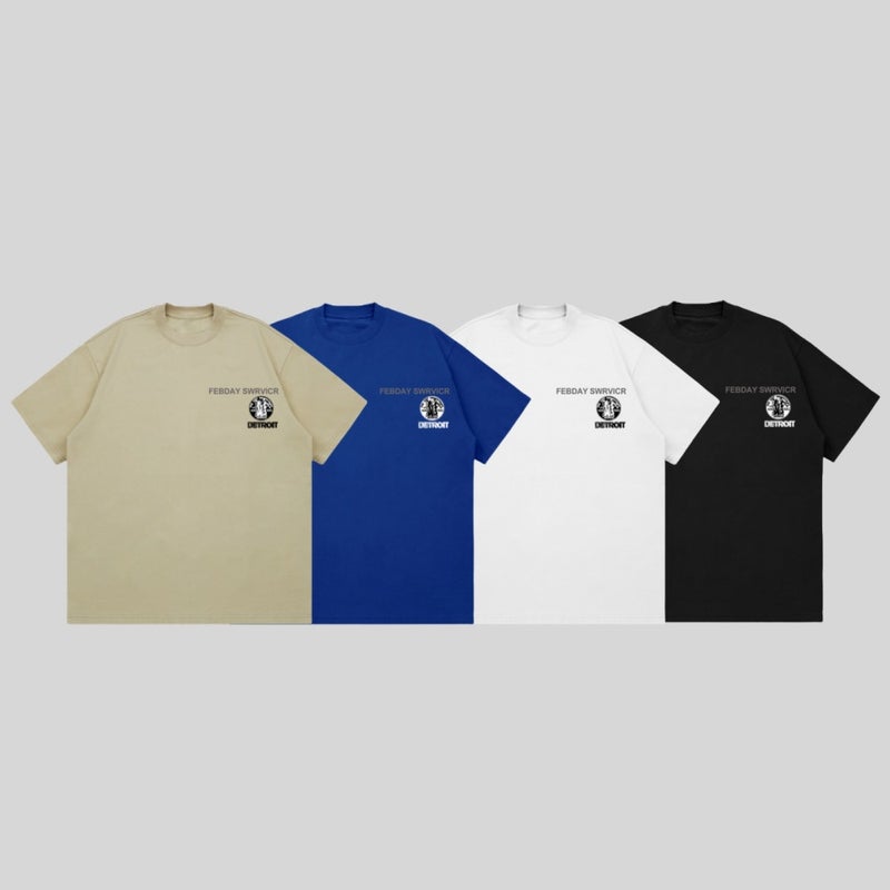 Fashion Brand High Street Style Printed Round Neck Short Sleeve T-Shirt Men'S And Women'S Loose Casual Half Sleeve Heavy Breathable 260G - Image 2