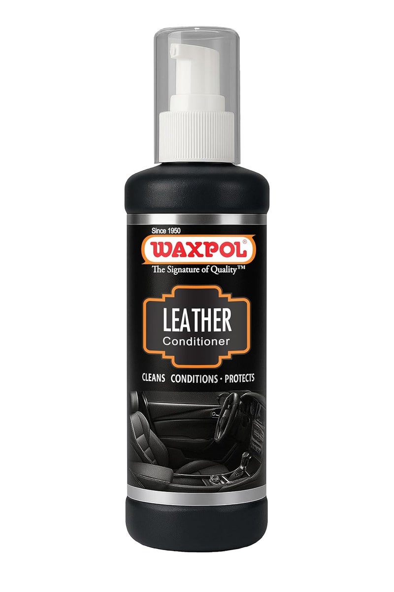 Waxpol Leather Conditioner 200ml (Set of 12) – Cleans, Softens,moisturises & Preserves Leather use on Jacket, Handbag, Wallet, Belt, Sofa, Car Seats - Image 1
