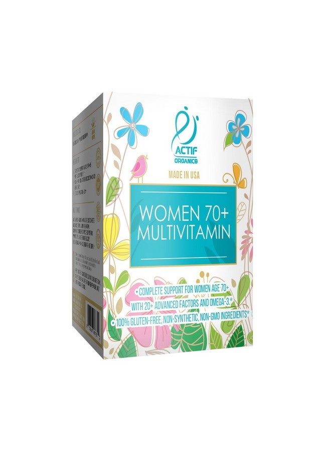 ACTIF Organic Multivitamin for Women Age 70+ with 20+ Advanced Factors and Omega-3 Oil, Non-GMO, Made in USA, 90 Count RealCaps - Image 5