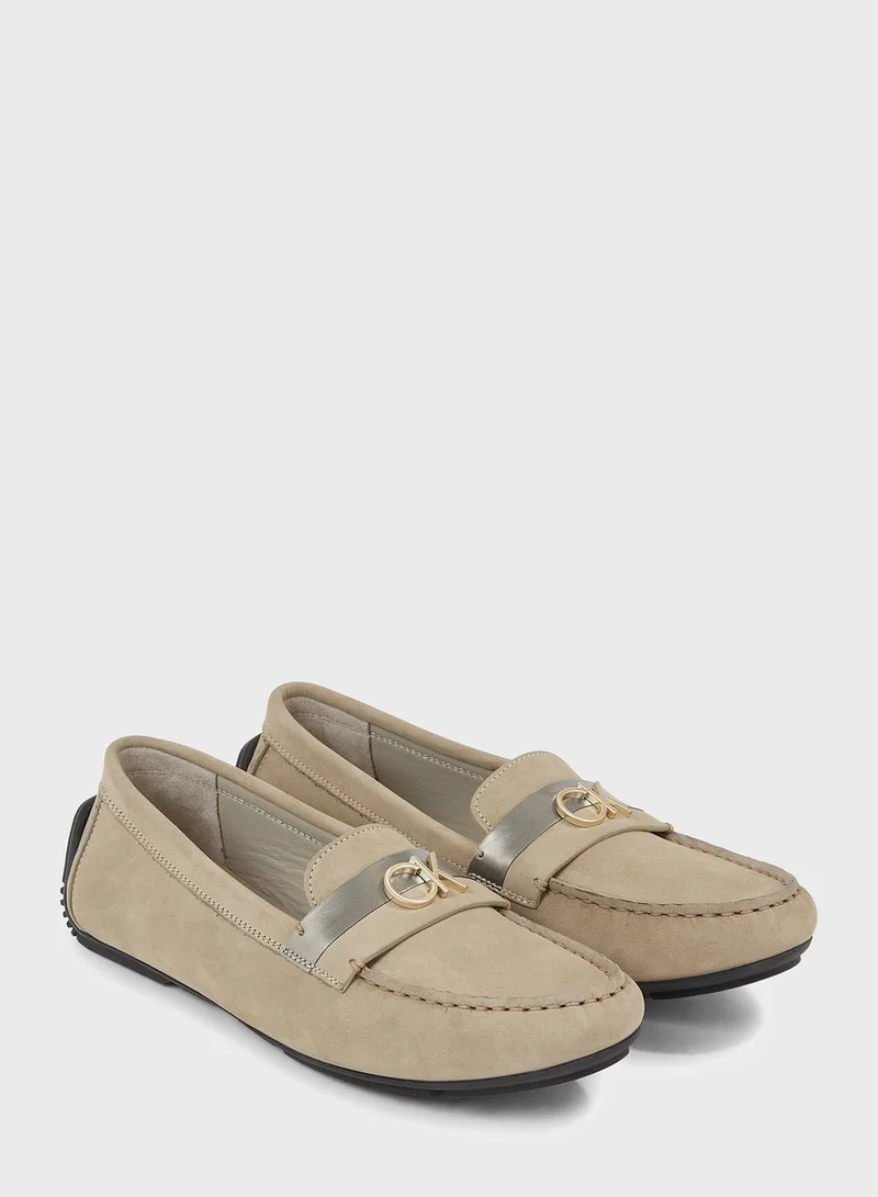 CALVIN KLEIN Leather Moccasins