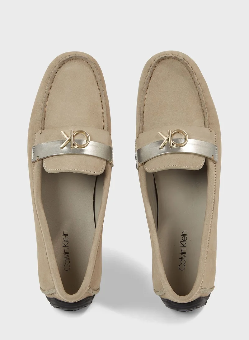 CALVIN KLEIN Leather Moccasins