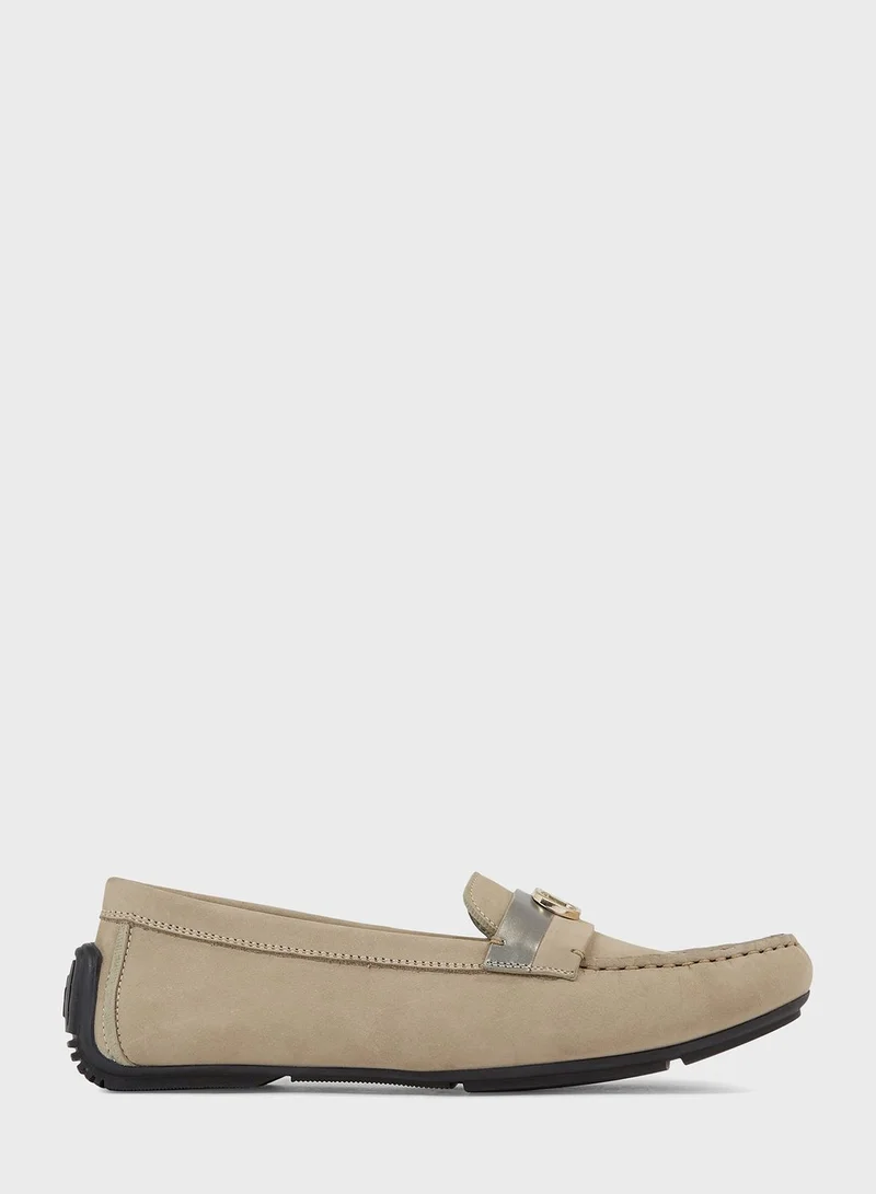 CALVIN KLEIN Leather Moccasins