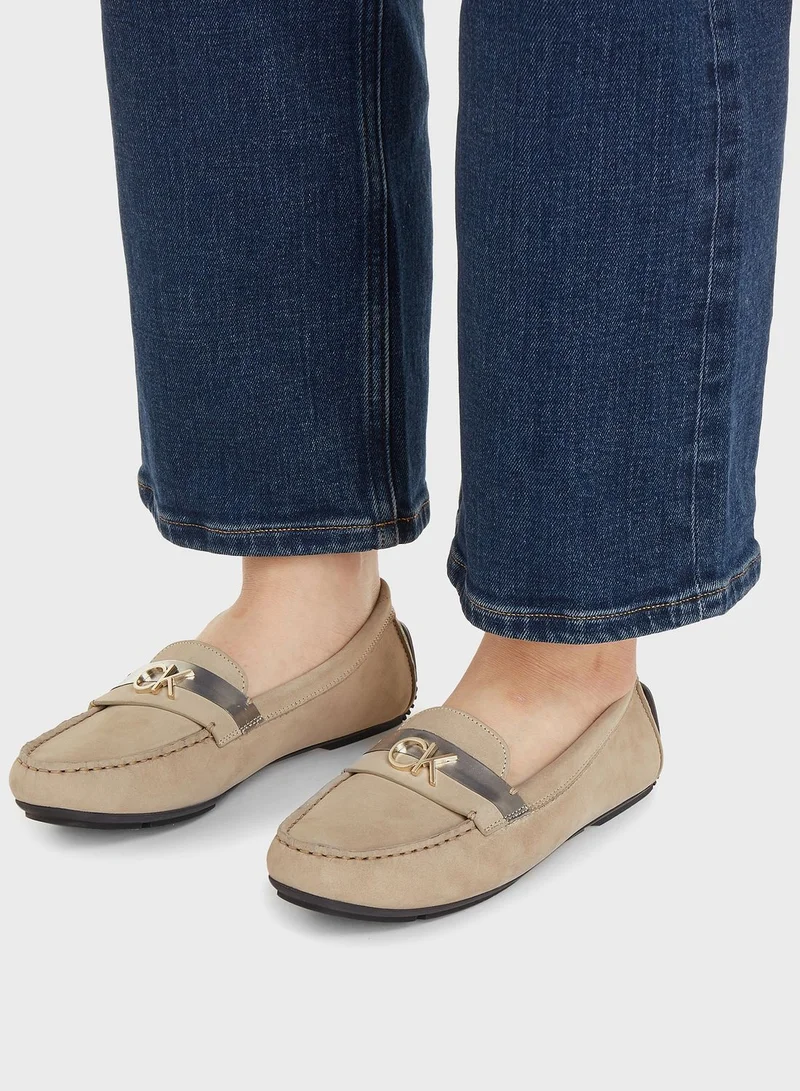 CALVIN KLEIN Leather Moccasins