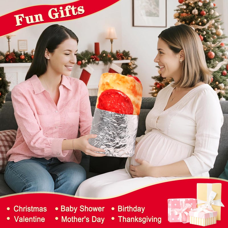 mermaker Pepperoni Pizzas Blanket Swaddle for Baby Toddler Newborn, 285 GSM Soft Flannel Pizzas Toddler Swaddle Wrap Blanket Funny Gifts for Baby Shower Boys Girls, 36 inch - Image 4