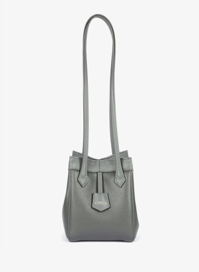 Cuple Tapered tote faux leather shoulder handbag