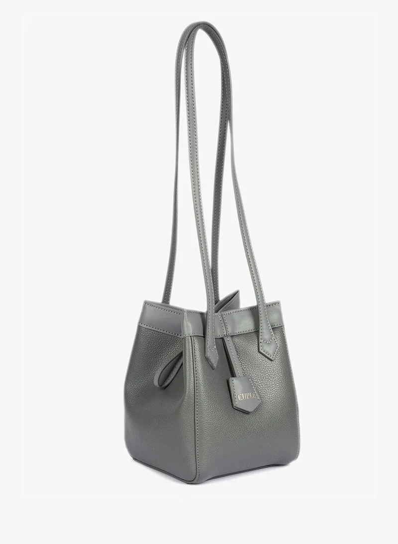 Cuple Tapered tote faux leather shoulder handbag