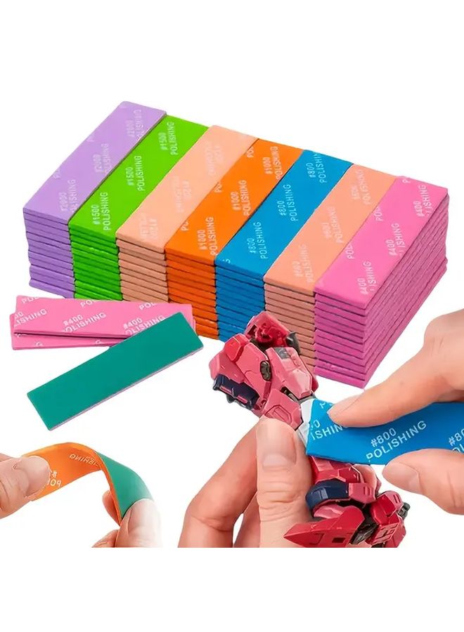 9Pcs Wet Dry Sandpaper Set 1200 1500 2000 Grit For Model Polishing - Image 2