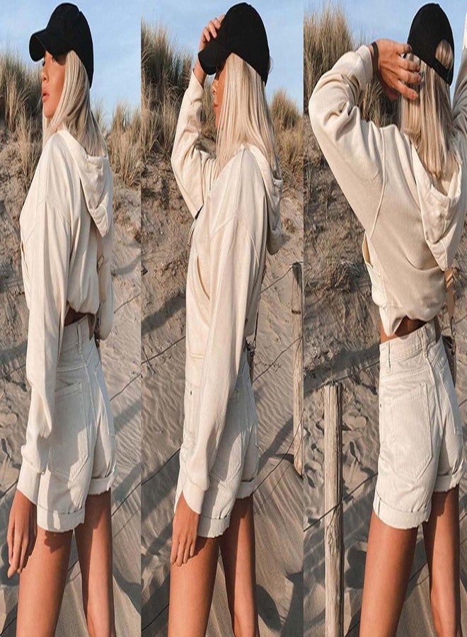 قبعة بيسبول نسائية من WUODHTW مع وصلات شعر، شعر قصير مستقيم، قصة بوب، قابلة للتعديل، قبعة شعر مستعار على شكل لسان البطة - Image 4