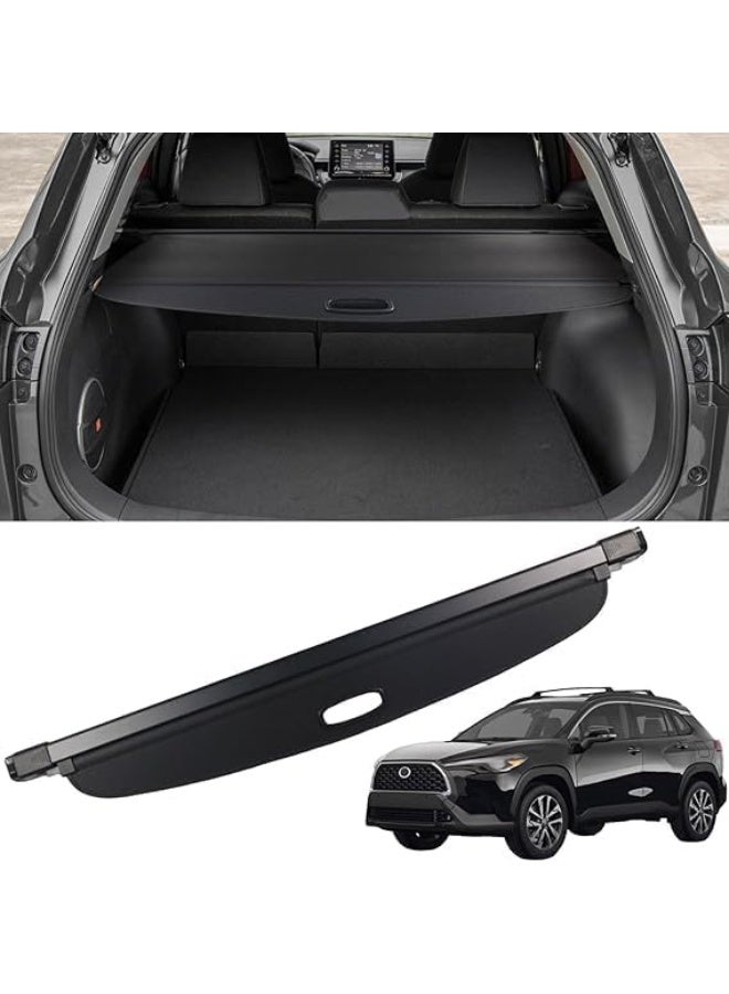 Compatible with Toyota Corolla Cross(2022,2023,2024) Car Rear Trunk Cargo Cover Luggage Storage Tray Organizer Rack Partitions Trunk Shelter Curtain - Image 1