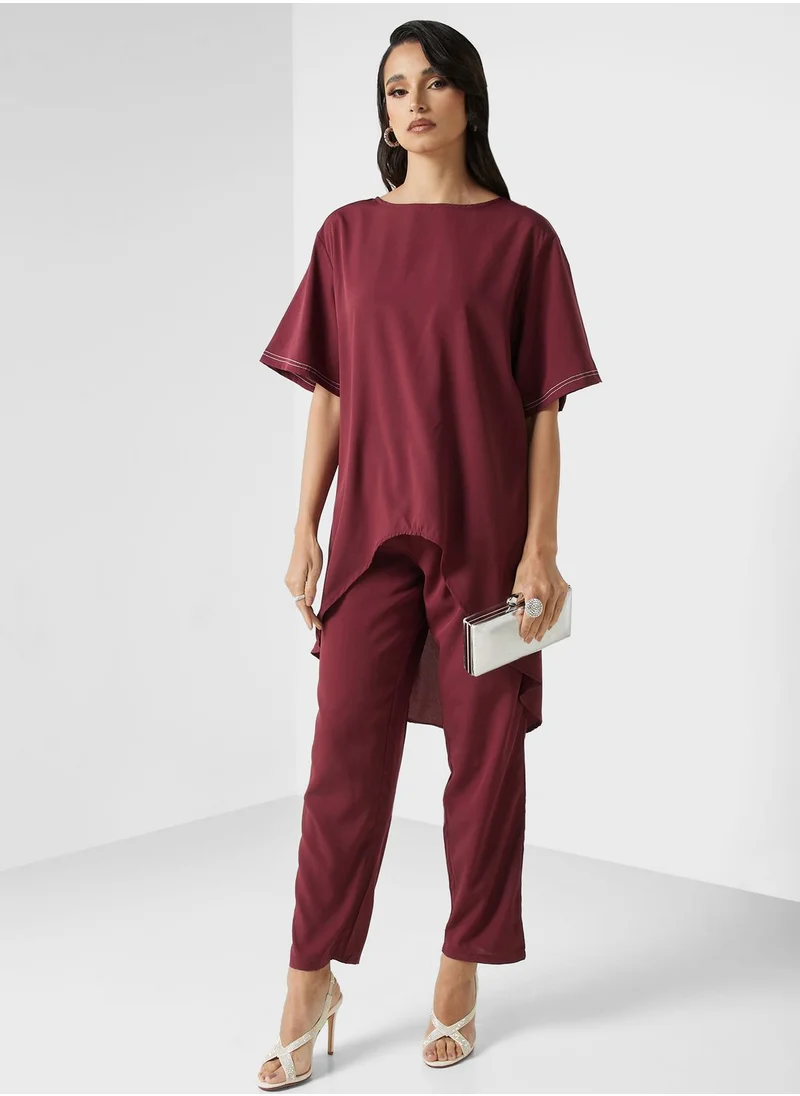 خزانة Longline Tunic & Pant Set