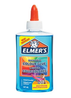 ELMER'S Washable Color Glue For Slime 147ml Blue  - Image 1