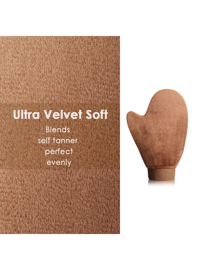 2 قطعة قفاز تطبيق اسمرار ذاتي، قفاز طويل فائق النعومة مع تصميم للإبهام لتطبيق كريم الاسمرار الذاتي بشكل سهل وموحد - Image 4