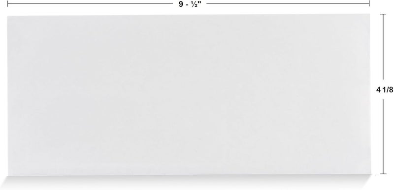 Aimoh #10 Security Self Seal Envelopes – 200 Qty |No Window, EnveGuard, 4⅛ x 9½", White, 24 LB, 200 Count (34100-2) - Image 2