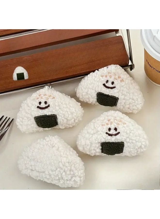 6Pcs Cute Japanese Onigiri Rice Ball Plush Soft Pastel Colors Anime Gifts - Image 4