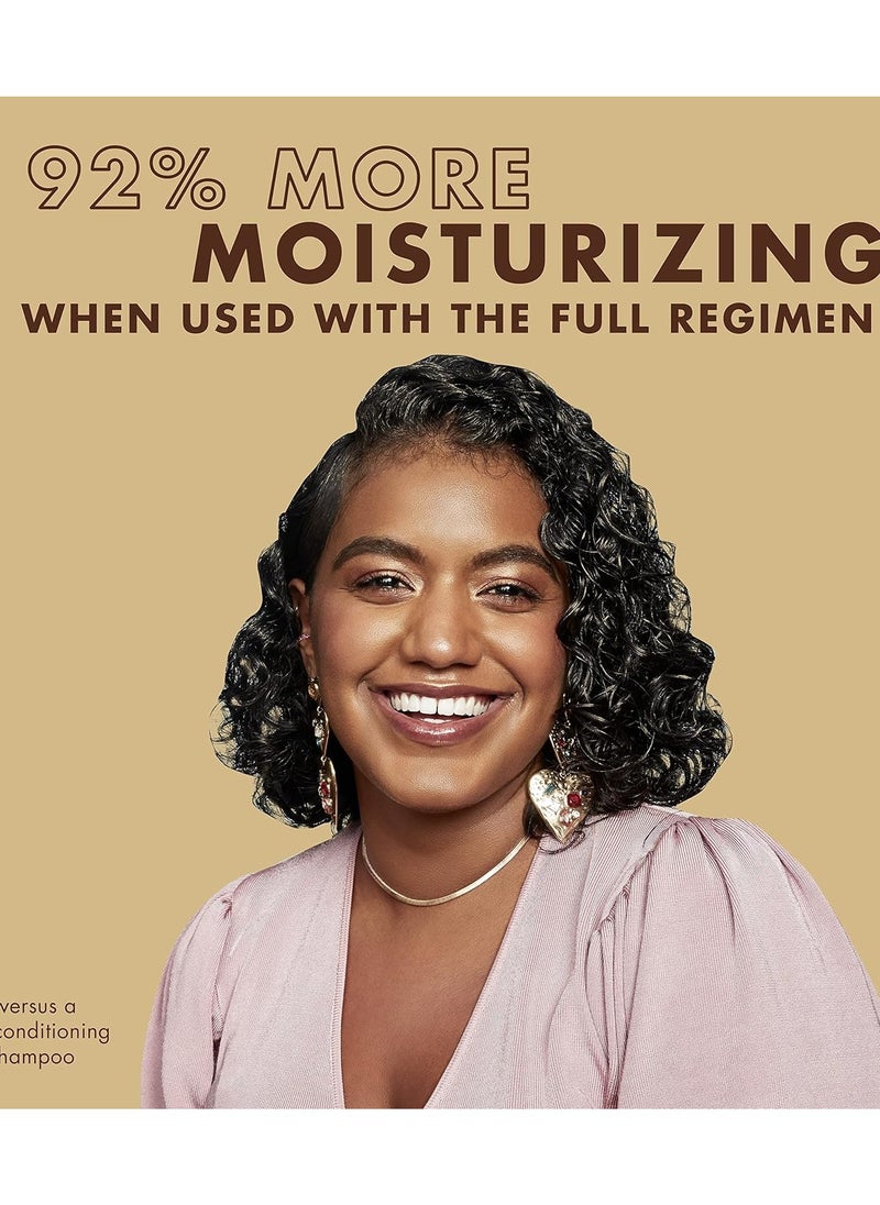 SheaMoister - A set of shampoo and conditioner to moisturize and care for frizzy, damaged and stressed hair, enriched with raw shea butter, argan oil and sea kelp, sulfate-free, with 3 pieces from Shea Moisture, fo - Image 1