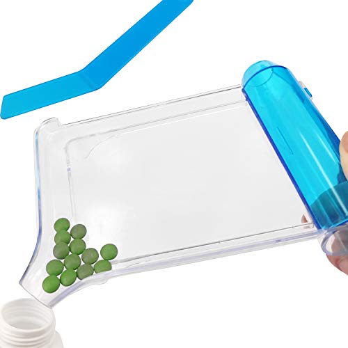 Medarchitect Right Hand Pill Counting Tray with Spatula (Clear - L Shape) - Image 4
