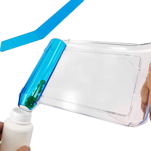 Medarchitect Right Hand Pill Counting Tray with Spatula (Clear - L Shape) - Image 3