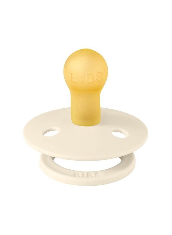 BIBS Colour Latex Pacifier0 To 6 Months Size 1Bpa Freeivory - Image 1